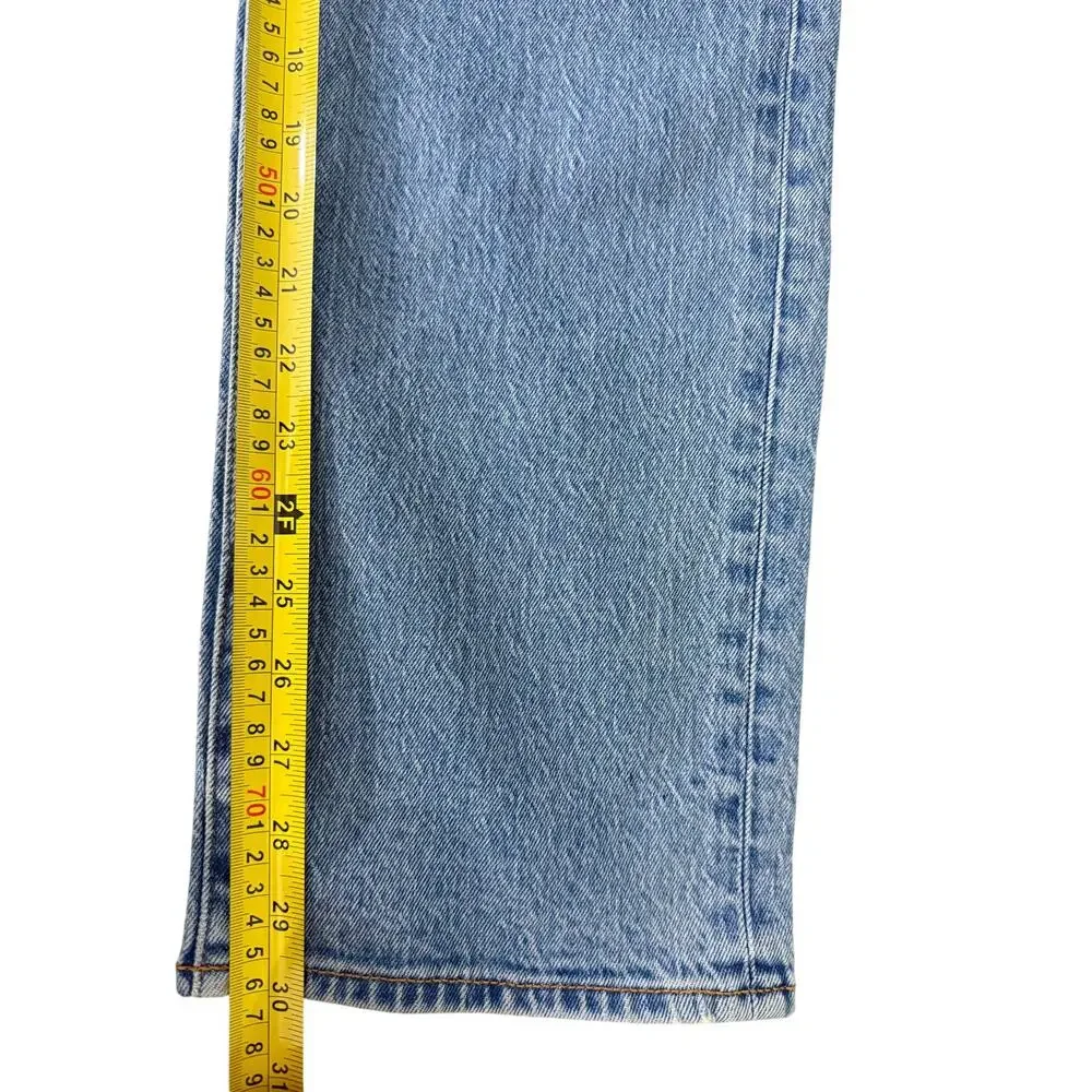 NWT Abercrombie & Fitch Vintage Stretch Athletic Straight Jeans 32x30 Blue Wash